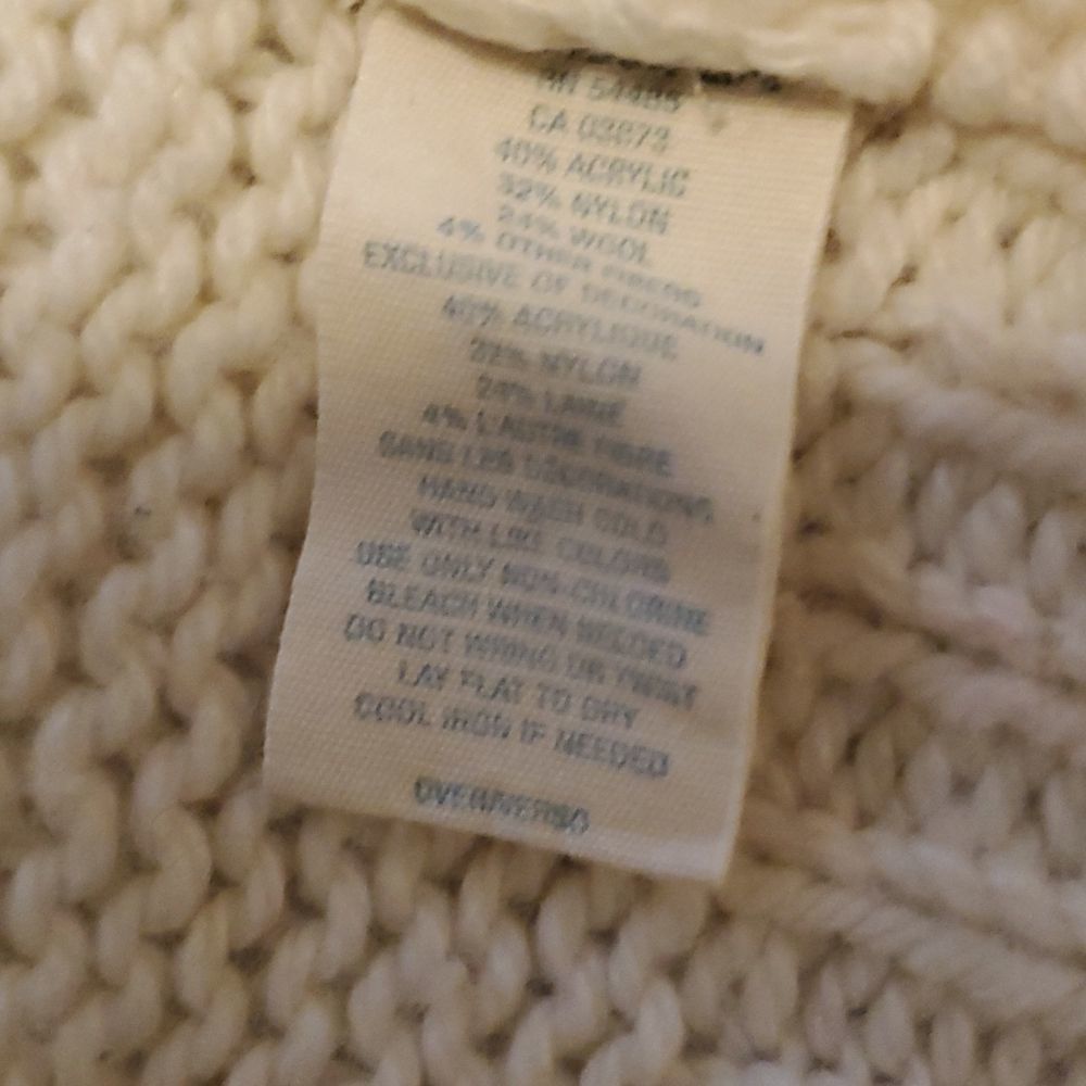 AMERICAN EAGLE creme button down Sweater - image 6